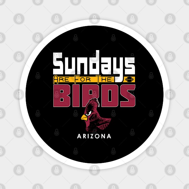 Arizona Football - Sundays Are For The Birds Funny Magnet by FFFM